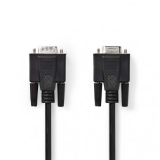 VGA-Kabel | VGA Male | VGA Female 15p | Vernikkeld | Maximale resolutie: 1280x800 | 2.00 m | Rond | ABS | Zwart | Envelop
