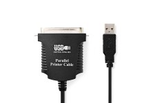 Parallelkabel | USB-A Male | Centronics 36-Pins Male | Vernikkeld | 2.00 m | Rond | PVC | Envelop