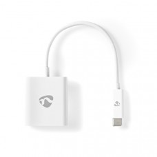 USB-CT Adapter | USB 3.2 Gen 1 | USB-CT Male | HDMI Output | 4K@30Hz | 0.20 m | Rond | Vernikkeld | PVC | Wit | Envelop
