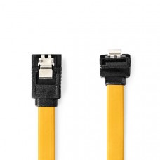 SATA Kabel | 6 Gbps | SATA 7-Pins Female | SATA 7-Pins Female | Vernikkeld | 1.00 m | Plat | PVC | Geel | Polybag