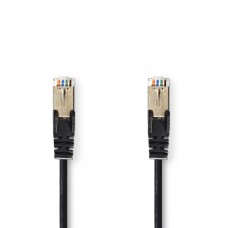 CAT5e Netwerkkabel | SF/UTP | RJ45 Male | RJ45 Male | 15.0 m | Rond | PVC | Zwart | Envelop