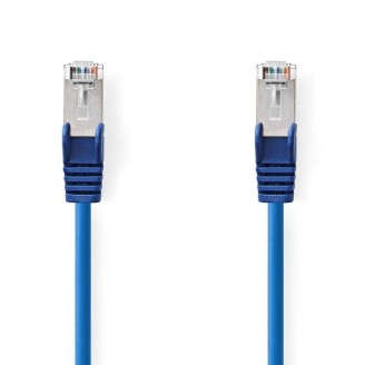 CAT5e Netwerkkabel | SF/UTP | RJ45 Male | RJ45 Male | 1.50 m | Rond | PVC | Blauw | Envelop