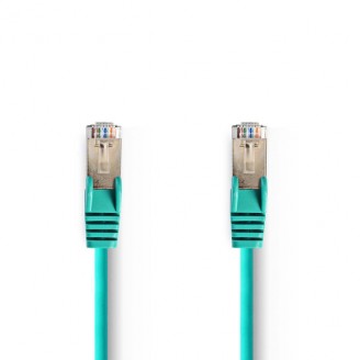 CAT5e Netwerkkabel | SF/UTP | RJ45 Male | RJ45 Male | 3.00 m | Rond | PVC | Groen | Polybag