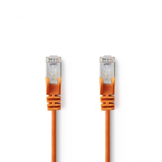 CAT5e Netwerkkabel | SF/UTP | RJ45 Male | RJ45 Male | 7.50 m | Rond | PVC | Oranje | Polybag