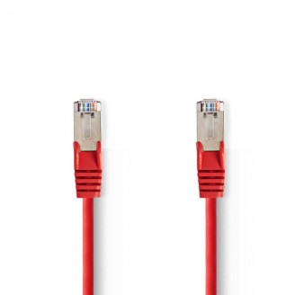 CAT5e Netwerkkabel | SF/UTP | RJ45 Male | RJ45 Male | 10.0 m | Rond | PVC | Rood | Polybag