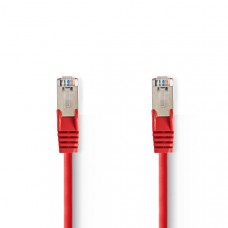 CAT5e Netwerkkabel | SF/UTP | RJ45 Male | RJ45 Male | 5.00 m | Rond | PVC | Rood | Polybag