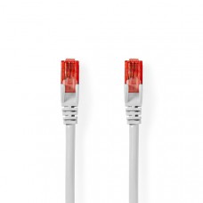 CAT6 Netwerkkabel | RJ45 Male | RJ45 Male | U/UTP | 30.0 m | Rond | PVC | Wit | Polybag