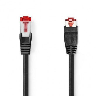 CAT6 Netwerkkabel | RJ45 Male | RJ45 Male | SF/UTP | 2.00 m | Rond | LSZH | Zwart | Envelop
