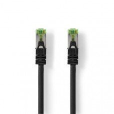 CAT7 Netwerkkabel | S/FTP | RJ45 Male | RJ45 Male | 10.0 m | Snagless | Rond | LSZH | Zwart | Envelop