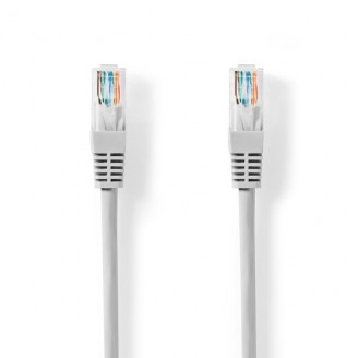 CAT5e Netwerkkabel | U/UTP | RJ45 Male | RJ45 Male | 10.0 m | Rond | PVC | Grijs | Label