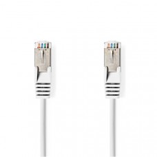 CAT6a netwerkkabel | SF/UTP | RJ45 Male | RJ45 Male | 7.50 m | Rond | PVC | Wit | Label
