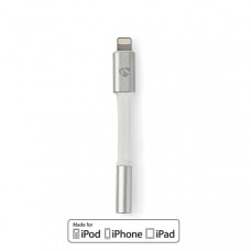 Lightning-Adapter | Apple Lightning 8-Pins | 3,5 mm Female | Verguld | 0.15 m | Rond | Aluminium