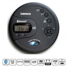 Draagbare Bluetooth CD-MP3-speler met antishock Zwart