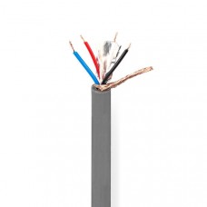 DMX-Kabel | 110 Ohm | 10 x 0.10 mm | 100.0 m | Rond | PVC | Donkergrijs | Rol