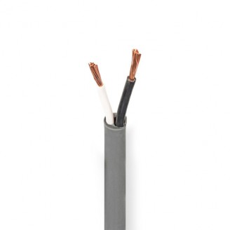 Speaker-Kabel | 2 x 2.50 mmÂ² | Koper | 100.0 m | Rond | PVC | Donkergrijs | Rol