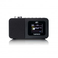 DAB+/FM Radio wekker met kleurendisplay, sleeptimer en dubbele alarmfunctie Zwart