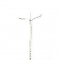 Coaxkabel op Haspel | Mini Coax | Dubbel Afgeschermd | ECA | 20.0 m | Coax | PVC | Wit | Folieverpakking