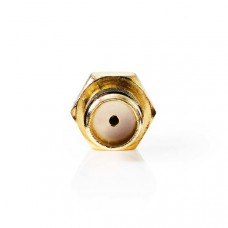 SMA-Adapter | SMA Female Omgekeerde Polariteit | SMA Female | Verguld | 50 Ohm | Recht | Koper | Goud | 2 Stuks | Doos