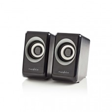 PC-Speaker | 2.0 | 18 W | 3,5 mm Male | USB Gevoed | Volumebediening | Output