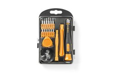 Phone/tablet repair set | 17-in-1 | PC / Smartphone / Tablet | Philips bits | Gleuf bits | Pentalobe bits | Tri-wing bits
