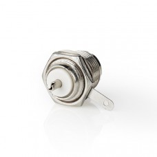 PL259-Connector | Recht | Female | Vernikkeld | 75 Ohm | Chassis | Diameter kabelinvoer: 5.0 mm | Metaal | Zilver | 25 Stuks | Polybag