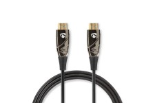 Actieve Optische High Speed HDMI-Kabel met Ethernet | HDMI Connector | HDMI Connector | 4K@60Hz | 18 Gbps | 50.0 m | Rond | PVC | Zwart | Gift Box