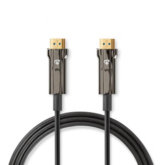 Actieve Optische Ultra High Speed HDMIT-Kabel met Ethernet | HDMIT Connector | HDMIT Connector | 8K@60Hz | 48 Gbps | 10.0 m | Rond | PVC | Zwart | Gift Box