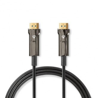 Actieve Optische Ultra High Speed HDMI-Kabel met Ethernet | HDMI Connector | HDMI Connector | 8K@60Hz | 48 Gbps | 40.0 m | Rond | PVC | Zwart | Gift Box
