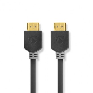 High Speed ??HDMI-Kabel met Ethernet | HDMI Connector | HDMI Connector | 4K@60Hz | ARC | 18 Gbps | 2.00 m | Rond | PVC | Antraciet | Doos