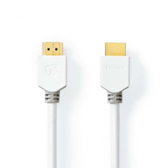 High Speed ??HDMI-Kabel met Ethernet | HDMI Connector | HDMI Connector | 4K@60Hz | ARC | 18 Gbps | 1.50 m | Rond | PVC | Wit | Doos
