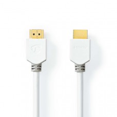 High Speed ??HDMI-Kabel met Ethernet | HDMI Connector | HDMI Connector | 4K@60Hz | ARC | 18 Gbps | 3.00 m | Rond | PVC | Wit | Doos