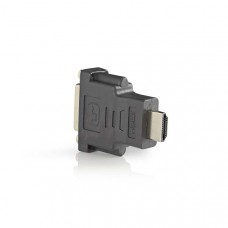 HDMI-Adapter | HDMI Connector | DVI-D 24+1-Pins Female | Verguld | Recht | ABS | Antraciet | 1 Stuks | Doos
