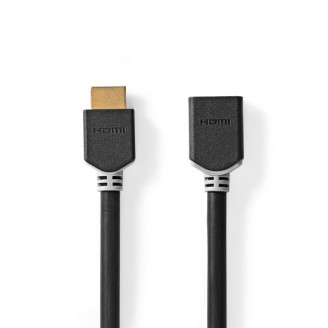 High Speed ??HDMI-Kabel met Ethernet | HDMI Connector | HDMI Output | 8K@60Hz | eARC | 48 Gbps | 1.00 m | Rond | PVC | Antraciet | Doos