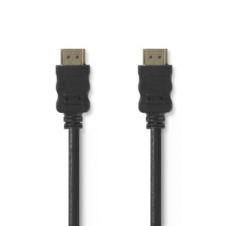 High Speed ??HDMI-Kabel met Ethernet | HDMI Connector | HDMI Connector | 4K@30Hz | ARC | 10.2 Gbps | 7.50 m | Rond | PVC | Zwart | Blister
