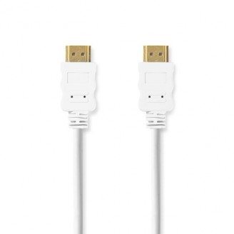 High Speed ??HDMI-Kabel met Ethernet | HDMI Connector | HDMI Connector | 4K@30Hz | ARC | 10.2 Gbps | 2.00 m | Rond | PVC | Wit | Doos