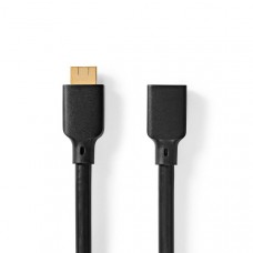 Ultra High Speed ??HDMI-Kabel | HDMI Connector | HDMI Output | 8K@60Hz | 48 Gbps | 1.00 m | Rond | 7.9 mm | Zwart | Doos