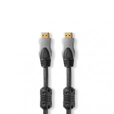 High Speed ??HDMI-Kabel met Ethernet | HDMI Connector | HDMI Connector | 4K@30Hz | 10.2 Gbps | 10.0 m | Rond | PVC | Antraciet | Doos