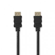 High Speed ??HDMI-Kabel met Ethernet | HDMI Connector | HDMI Connector | 4K@30Hz | ARC | 10.2 Gbps | 25.0 m | Rond | PVC | Zwart | Label