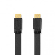 High Speed ??HDMI-Kabel met Ethernet | HDMI Connector | HDMI Connector | 4K@30Hz | 10.2 Gbps | 10.0 m | Plat | PVC | Zwart | Label