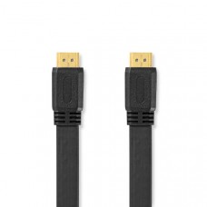 High Speed ??HDMI-Kabel met Ethernet | HDMI Connector | HDMI Connector | 4K@30Hz | 10.2 Gbps | 1.50 m | Plat | PVC | Zwart | Label