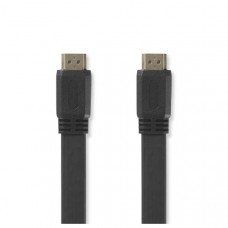 High Speed ??HDMI-Kabel met Ethernet | HDMI Connector | HDMI Connector | 4K@30Hz | 10.2 Gbps | 3.00 m | Plat | PVC | Zwart | Envelop