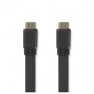 High Speed ??HDMI-Kabel met Ethernet | HDMI Connector | HDMI Connector | 4K@30Hz | 10.2 Gbps | 3.00 m | Plat | PVC | Zwart | Envelop