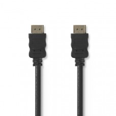 High Speed ??HDMI-Kabel met Ethernet | HDMI Connector | HDMI Connector | 4K@30Hz | ARC | 10.2 Gbps | 30.0 m | Rond | PVC | Zwart | Label