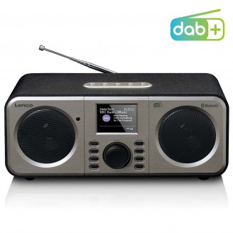 Stereo DAB+ FM-radio met Bluetooth Zwart