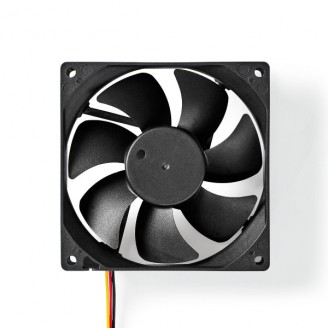 DC Ventilator | DC | Grootte ventilator: 92 mm | 3-Pin | 26.7 dBA | Zwart