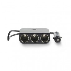 Universal DC Power Adapter | Auto-Adapter | 150 W | Ingangsvoltage: 12 V DC | 12 V DC | Maximale uitgangsstroom per poort: 4.0 A | Zwart