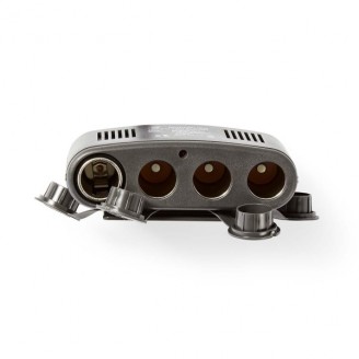 Universal DC Power Adapter | Auto-Adapter | 120 W | Ingangsvoltage: 12 V DC | 12 V DC | Maximale uitgangsstroom per poort: 4.0 A | Zwart