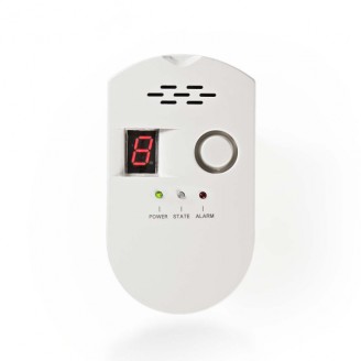 Gasmelder | Netvoeding | 85 dB | Wit