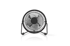Tafelventilator | USB Gevoed | Diameter: 100 mm | 3 W | 1 Snelheid | Zwart