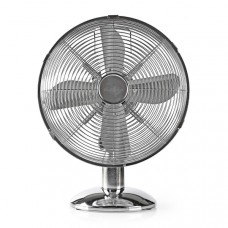 Tafelventilator | Netvoeding | Diameter: 300 mm | 35 W | Zwenkfunctie | 3 Snelheden | Chroom
